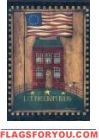 Patriotic House Garden Flag