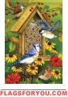 Songbird Feast Garden Flag