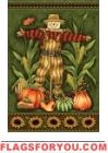 Sunflower Scarecrow Garden Flag