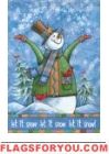 Let It Snow House Flag