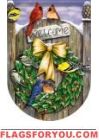 Winter Wreath Garden Flag