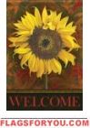 Sunflower Welcome House Flag
