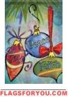 Christmas Ornament Garden Flag