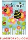 Bee Welcome Garden Flag