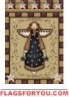 Patriotic Angel House Flag