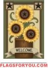 Sunflower Stars Garden Flag