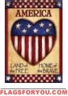 Home Of Brave Garden Flag