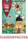 Love Lives Here House Flag
