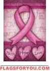 Ribbon Of Hope Garden Flag