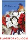 Patriotic Bluebird Garden Flag