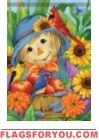 Garden Scarecrow House Flag