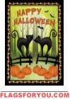 Halloween Cats House Flag