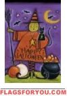Halloween Witch Garden Flag