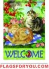 Under Cherry Tree Garden Flag