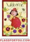 Garden Angel House Flag
