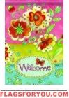 Welcome Blooms Garden Flag