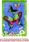Butterfly Trio Garden Flag