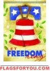 Freedom Bell Garden Flag