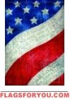 Patriotic Wave Garden Flag