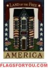 Pariotic House Garden Flag