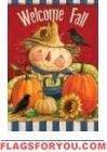 Scarecrow Welcome Garden Flag
