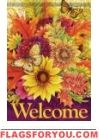 Fall Flowers House Flag
