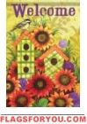 Happy Fall Birdhouse Garden Flag