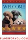 Lab Puppies House Flag