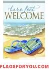 Bare Feet Welcome House Flag