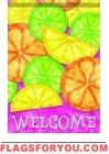 Fresh Citrus Toss House Flag