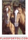 Horses Garden Flag