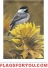 Sunny Chickadees House Flag