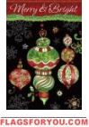 Holiday Ornaments House Flag