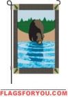 Woodland Bear Garden Flag