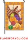 Harvest Cornucopia Garden Flag