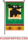 Mountain Moosehead Garden Flag