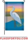 Wetland Sunset Garden Flag