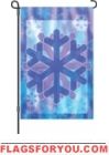 Crystal Snowflake Garden Flag