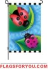 2 left - ladybug Sweet Rendezous Garden flag