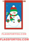 Let It Snow House Flag