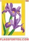 Giselle Irises House Flag
