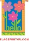Say It With Flower House Flag