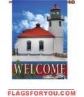 2 left - Pacific Northwest Lighthouse House Flag