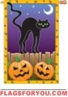 Spooky Night House Flag Spooky Night House Flag