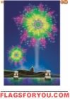 Fireworks Fantasy House Flag