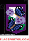 Spring Butterfly Garden Flag