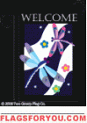 Dragonfly Heaven Garden Flag