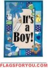 It's A Boy Garden Flag