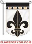 Fleur De Lis Applique House Flag