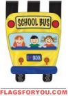 School Bus Appliqu� Garden Flag